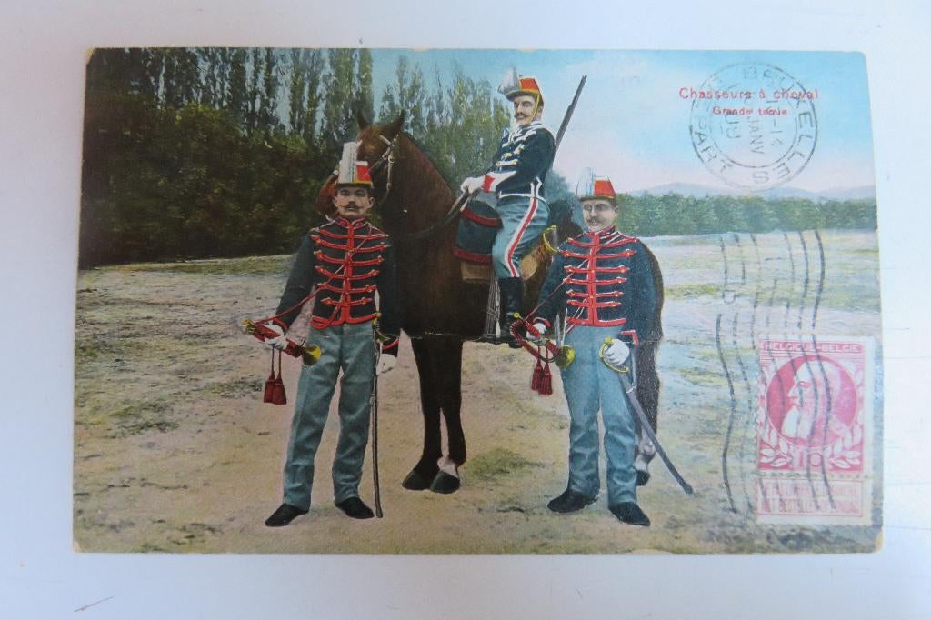 Carte postale "Chasseurs à Cheval", Enlèvement ou Envoi, Armée de terre, Autres types