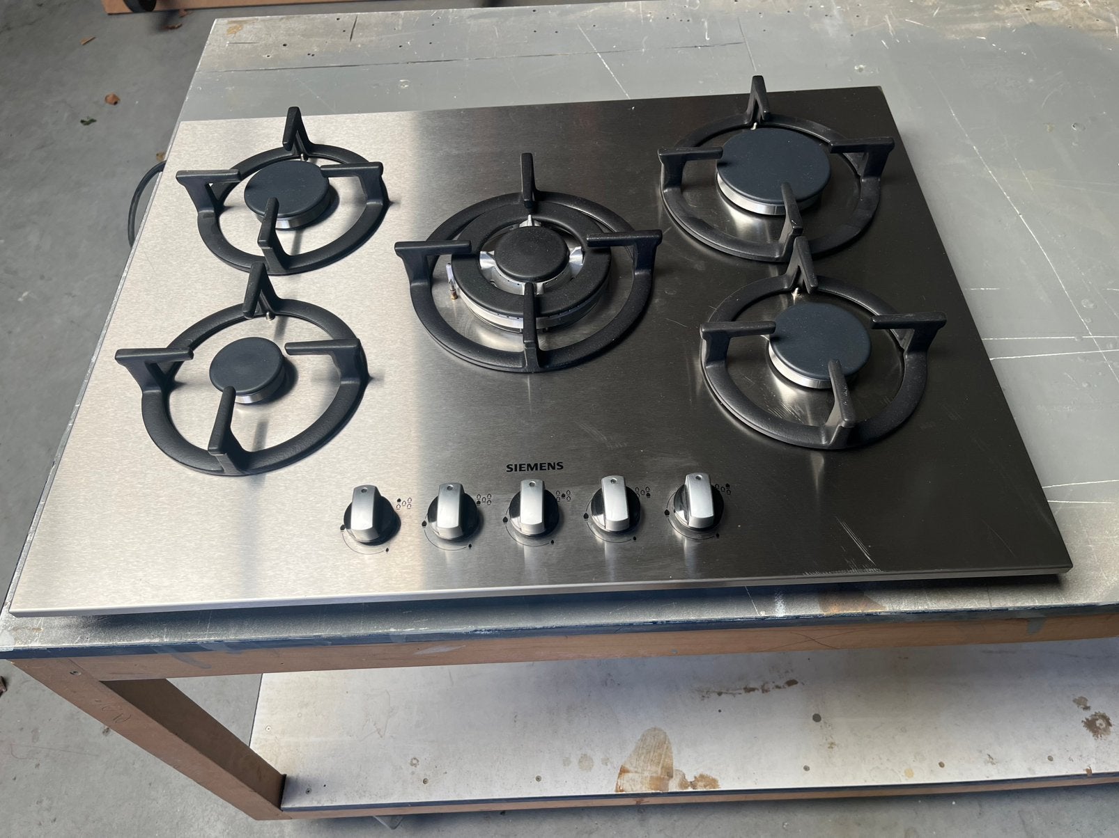 Gaskookplaat, Elektronische apparatuur, Kookplaten, Ophalen, Zo goed als nieuw, Inbouw, Gas