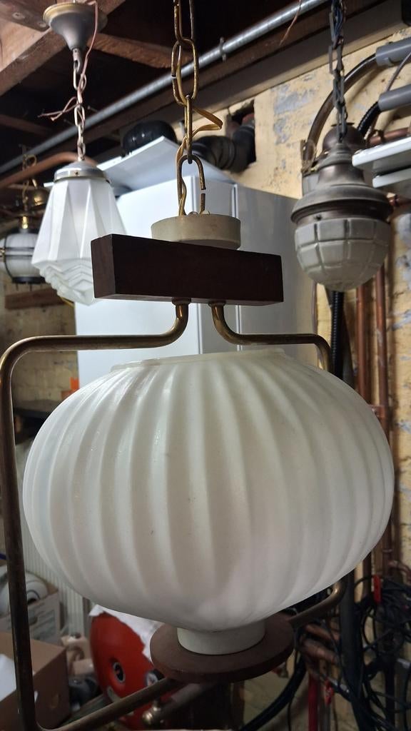 Vintage hanglampje, Louis Kalff,  Philips, massive,, Ophalen