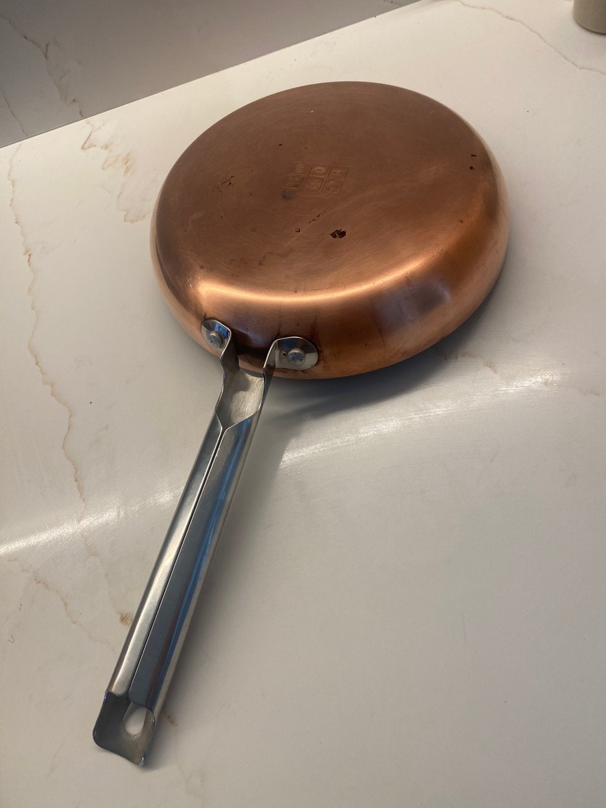 Koperen bakpan 24CM, Huis en Inrichting, Koper, Braadpan, PFAS-vrij, Ophalen of Verzenden