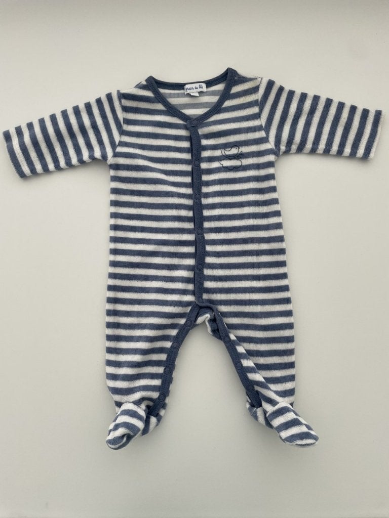 Pack blanc/bleu de la marque Grain de blé 1 mois taille 56, Garçon, Costume, Comme neuf, Enlèvement ou Envoi