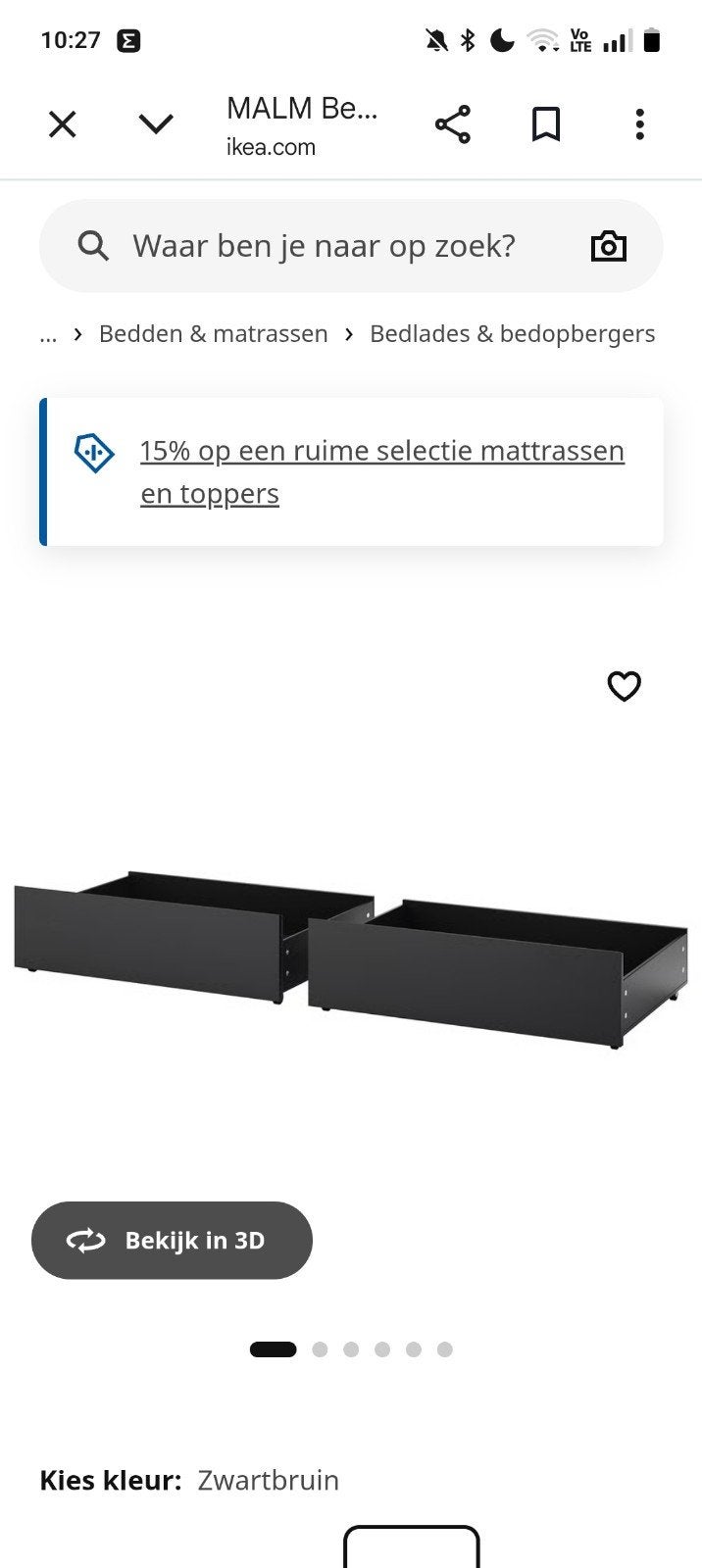 2 MALM bedlades, Huis en Inrichting, Woonaccessoires | Wandplanken en Boekenplanken, Ophalen, Gebruikt