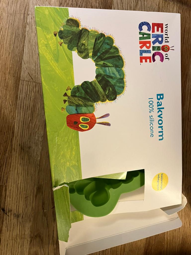 Bakvorm rupsje nooit genoeg, Ophalen, Zo goed als nieuw, Taarten of Cupcakes, Bakvorm