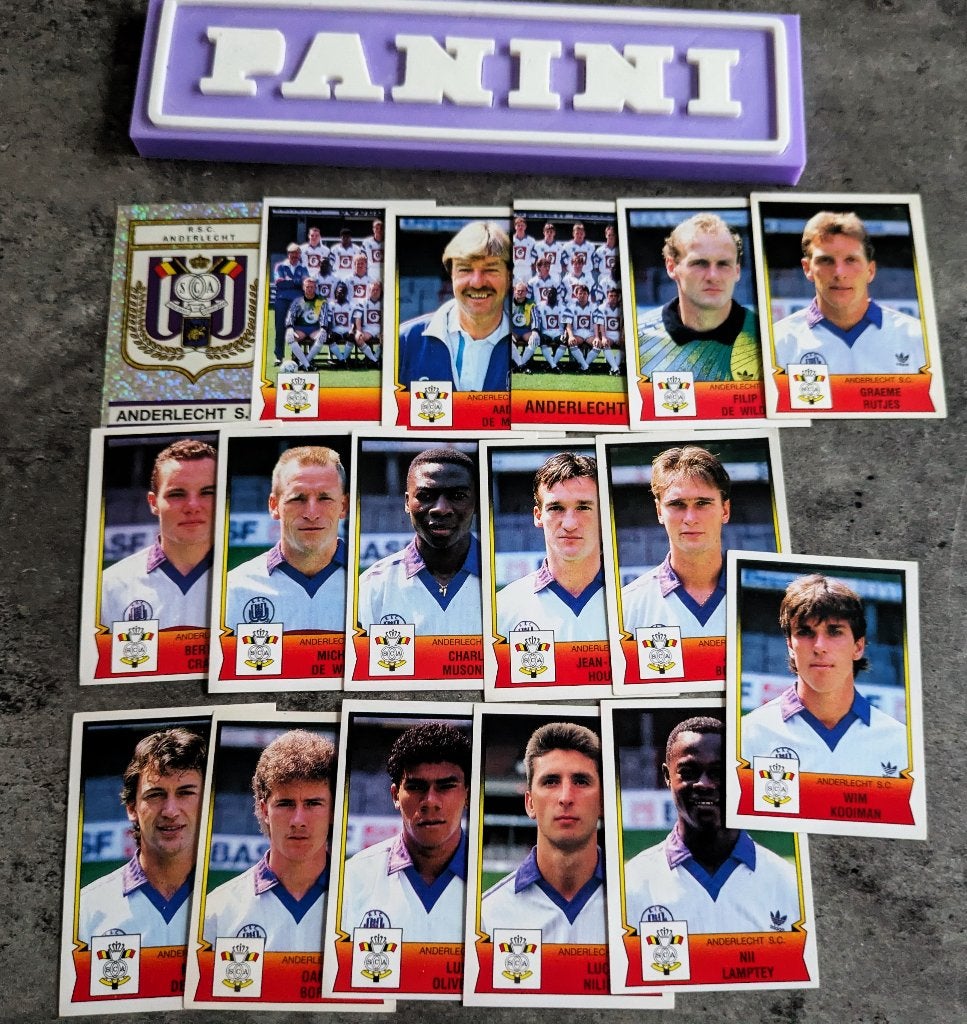 PANINI FOOTBALL 92 ANDERLECHT 17 AUTOCOLLANTS 1992, Envoi, Neuf