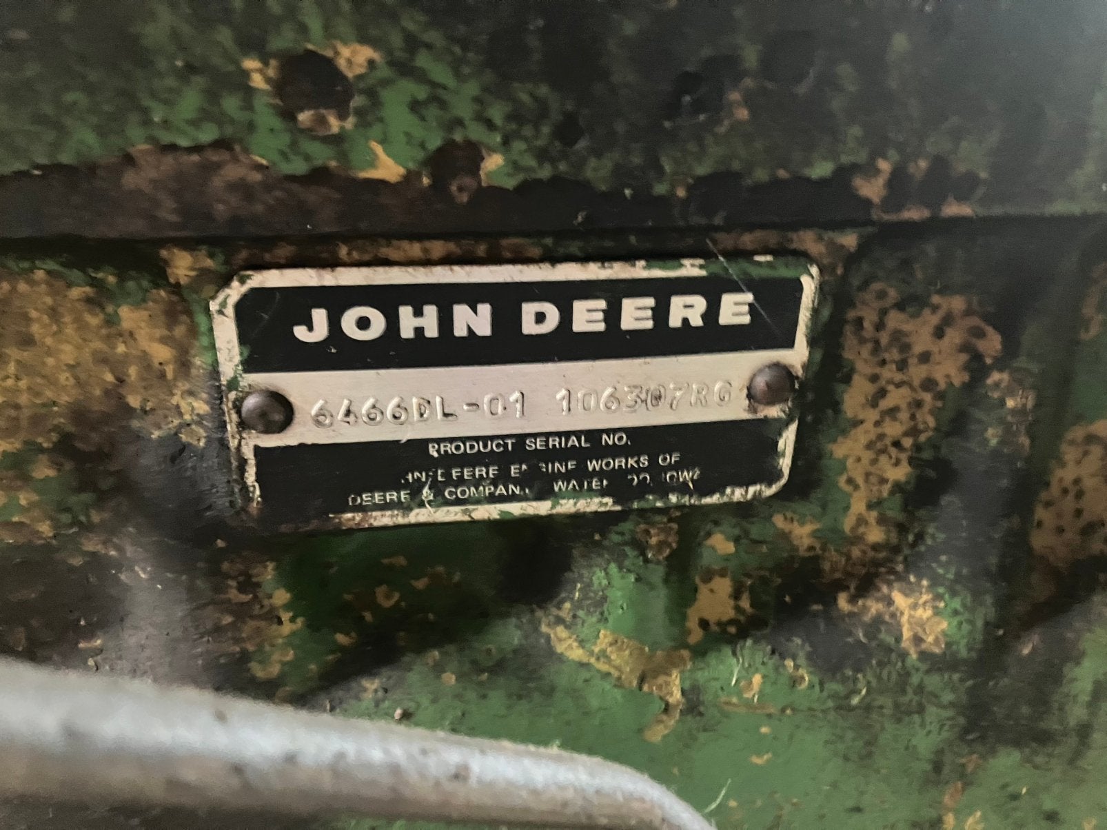 John deere motor, Ophalen, John Deere