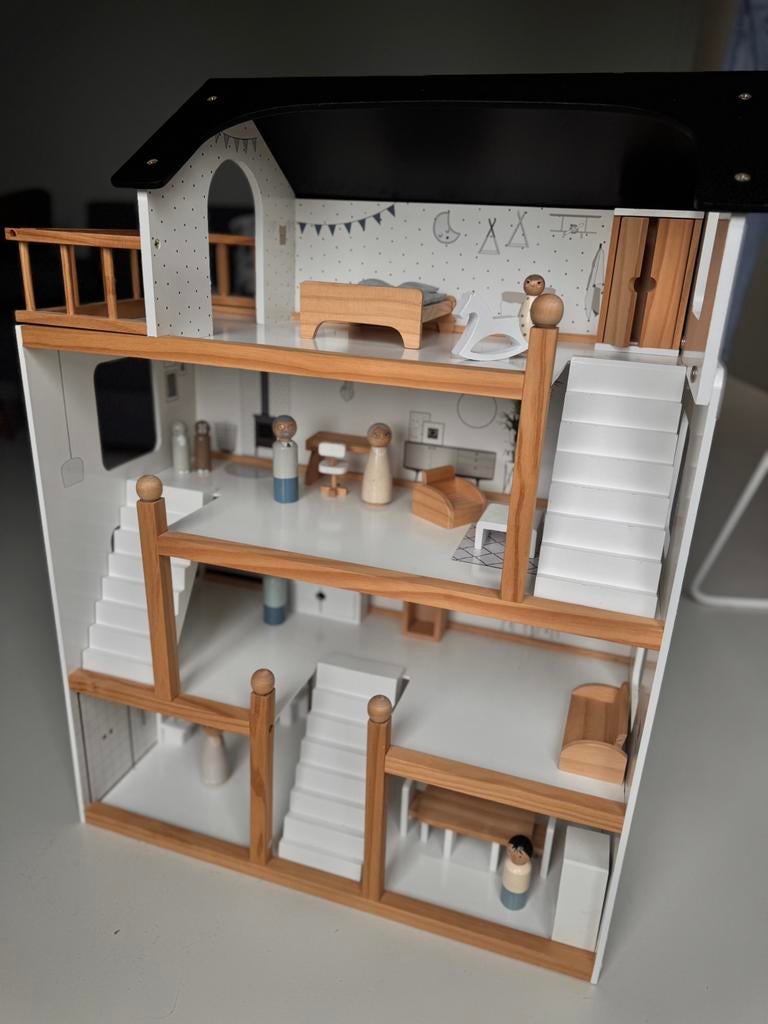 Poppenhuis Petite Amelie XL, Kinderen en Baby's, Ophalen, Zo goed als nieuw, Poppenhuis