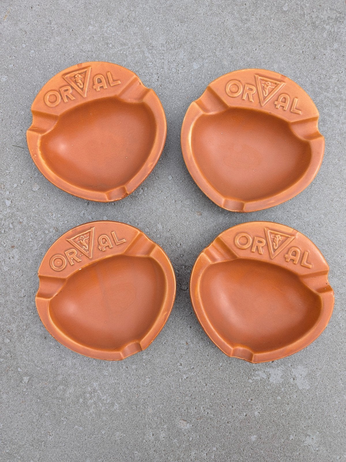 Orval asbak/cendrier  4stuks, Hobby en Vrije tijd, Stempelen, Ophalen