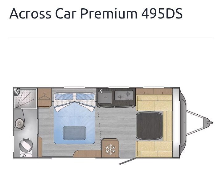 Across 495 de Caravan, Caravans en Kamperen, Overige typen, 6 tot 7 meter, 1250 - 1500 kg, Tot en met 4