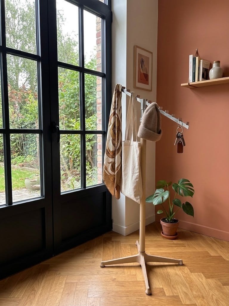 Porte-manteau sur pied Vintage, Maison & Meubles, Enlèvement, Utilisé, 100 à 150 cm, Métal