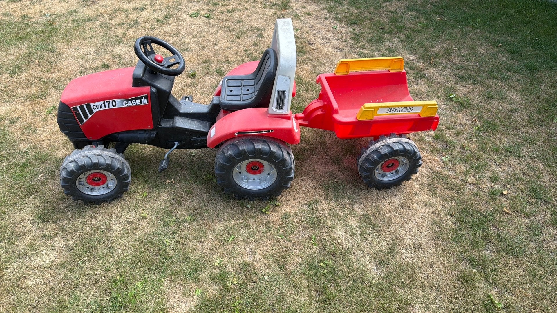Tractor met kar, Kinderen en Baby's, Speelgoed | Buiten | Skelters, Ophalen, Gebruikt