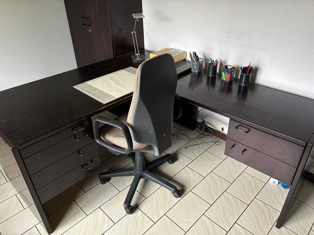Bureau BULO L - haut de gamme et disponible immédiatement, Autres marques, Utilisé, Bois, Naturel