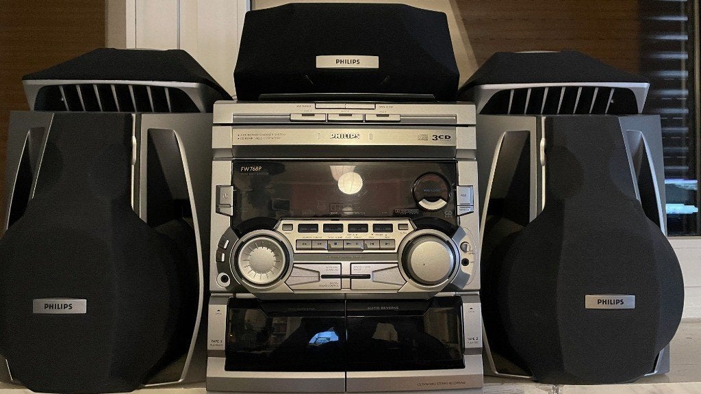 Philips FW768P Dolby Pro Logic Mini System, Ophalen of Verzenden, Refurbished, Cassettedeck, Philips