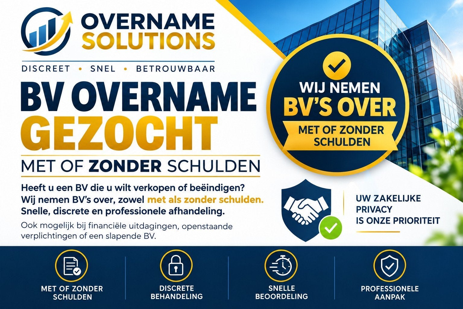 overname alle bvs met of zonder schulden, Zakelijke goederen