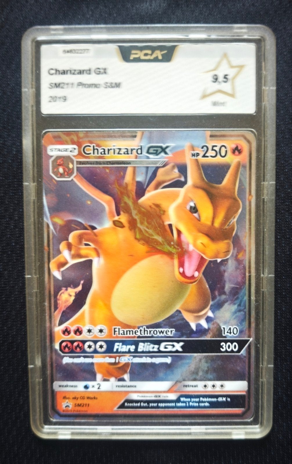 Charizard GX SM211 (PCA 9,5), Ophalen of Verzenden