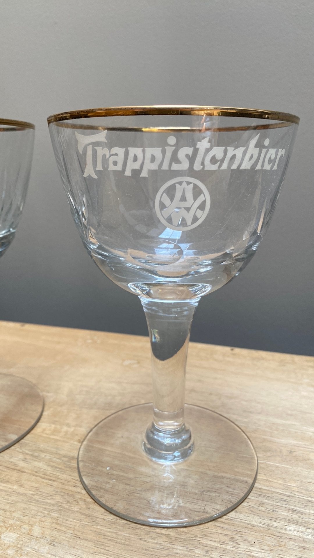 6 zeer oude originele Westmalle glazen – geslepen, Verzamelen, Ophalen, Nieuw, Glas of Glazen, Overige merken