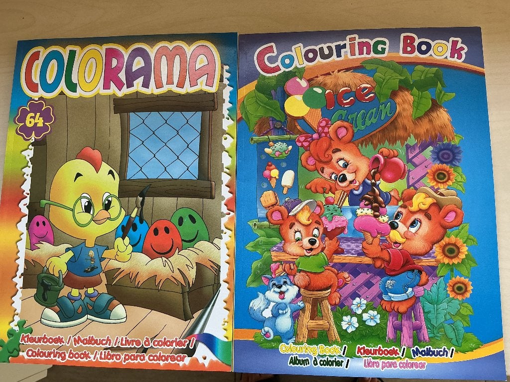 Kleurboeken, Ophalen, Zo goed als nieuw