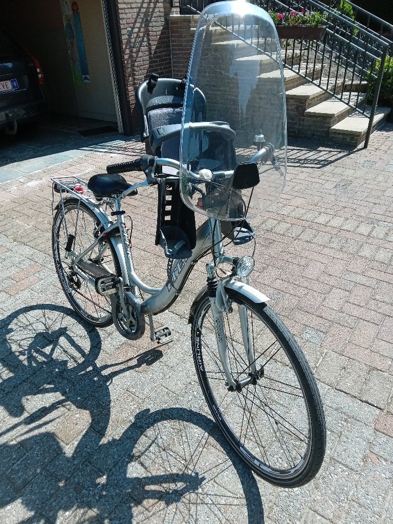Kinderstoeltje, Vélos & Vélomoteurs, Enlèvement, Utilisé, Siège avant, Repose-pieds
