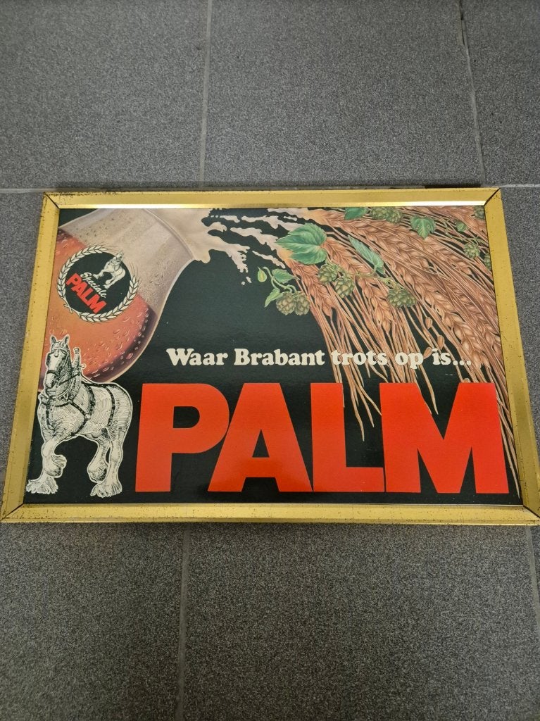 Cadre Palm Beer, Collections, Enlèvement ou Envoi, Utilisé, Panneau, Plaque ou Plaquette publicitaire, Palm