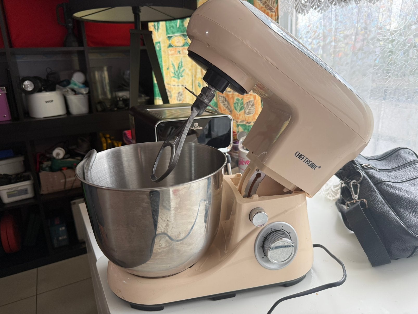 Chefftronic keukenmachine / standmixer met RVS mengkom., Electroménager, Mélangeurs de cuisine, Enlèvement, Comme neuf