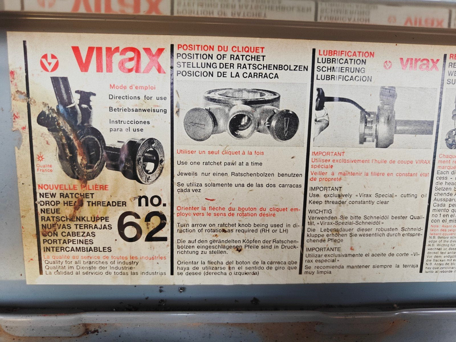 Virax - cliquet coupe-fil, Enlèvement