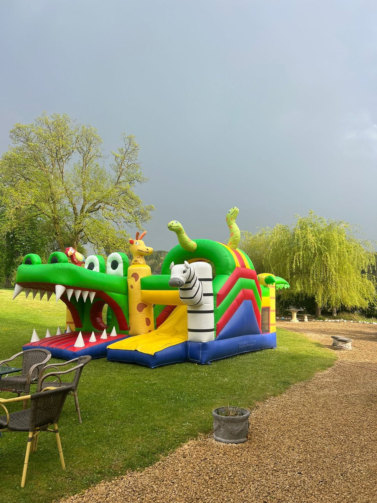 Springkasteel krokostad te koop