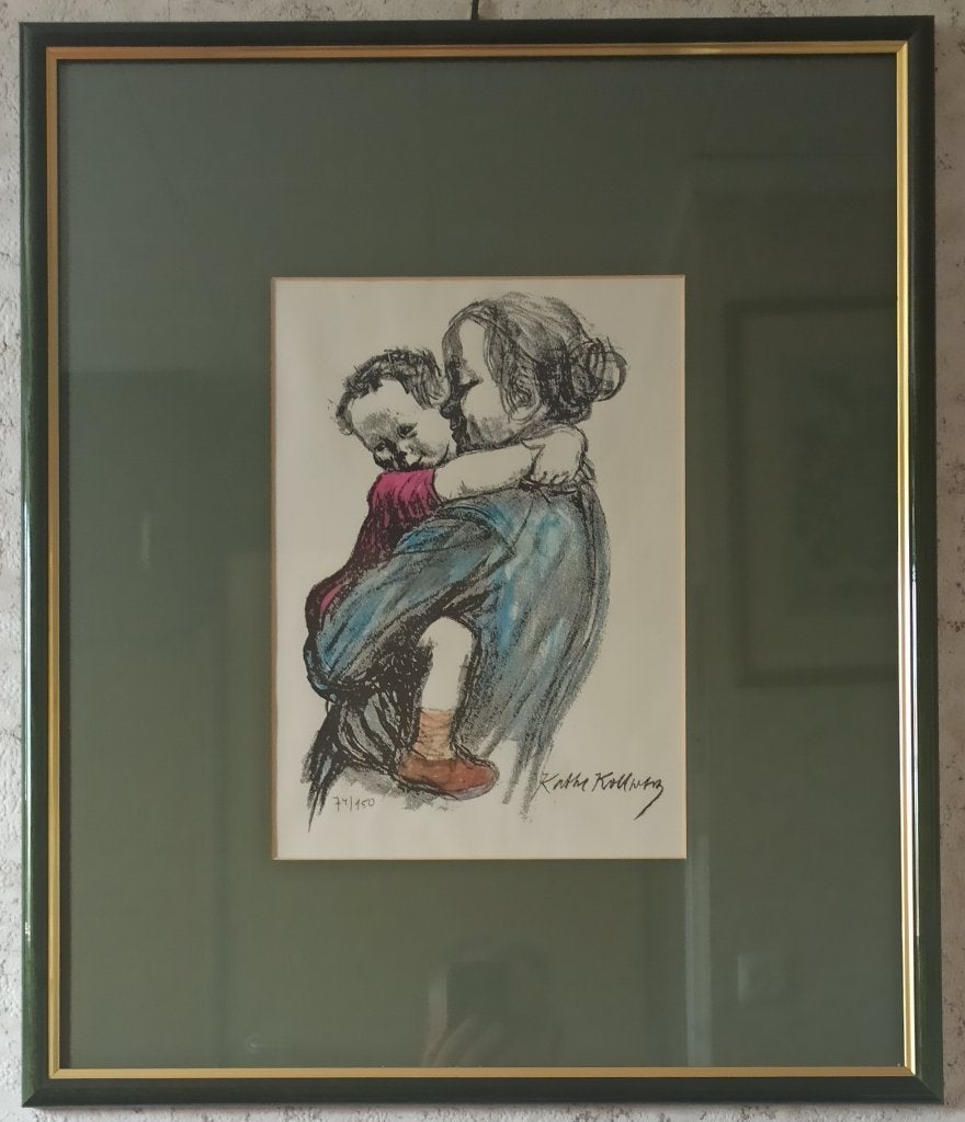 Käthe Kollwitz "Mutter mit Jungen", Antiek en Kunst, Kunst | Litho's en Zeefdrukken, Lithografie, Gelimiteerde oplage, Genummerd