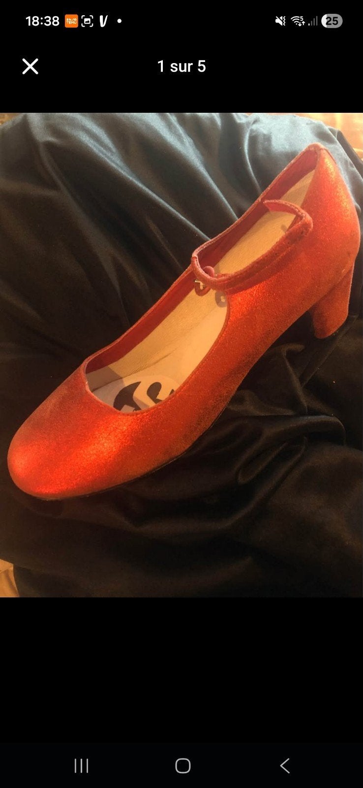 Super vintage glimmende rode leren babyschoenen, Kleding | Dames, Ophalen of Verzenden