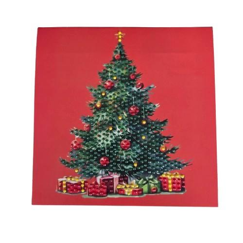 Wenskaart Kerst 3D, Hobby en Vrije tijd, Kaarten | Zelfgemaakt, Ophalen of Verzenden, Nieuw, Kerst
