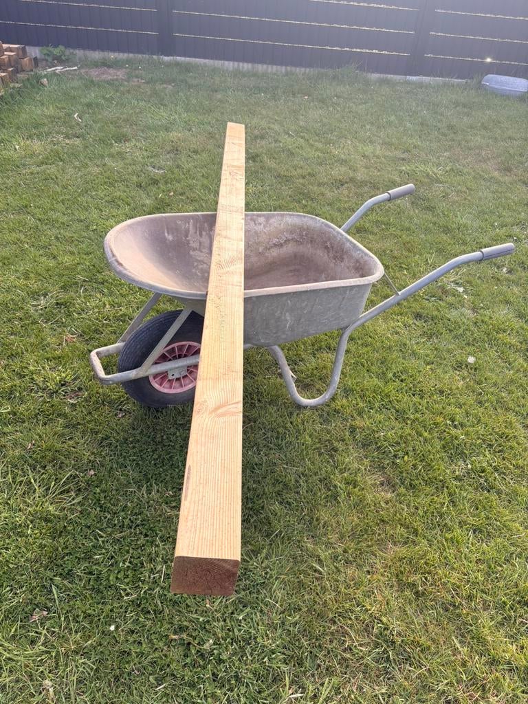 Tuinpaal, Doe-het-zelf en Bouw, Hout en Planken, Ophalen, Zo goed als nieuw, Grenen