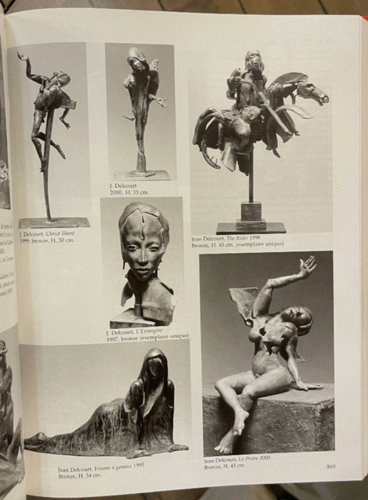 Origineel brons Jean Delcourt 1939-2026, Ophalen of Verzenden, Brons