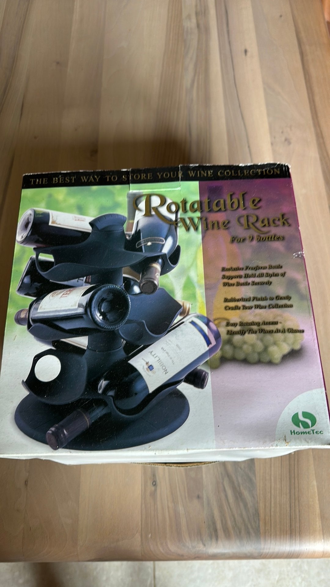Petit casier à vin 9 bouteilles jamais utilisé ni assemblé, Enlèvement, Comme neuf