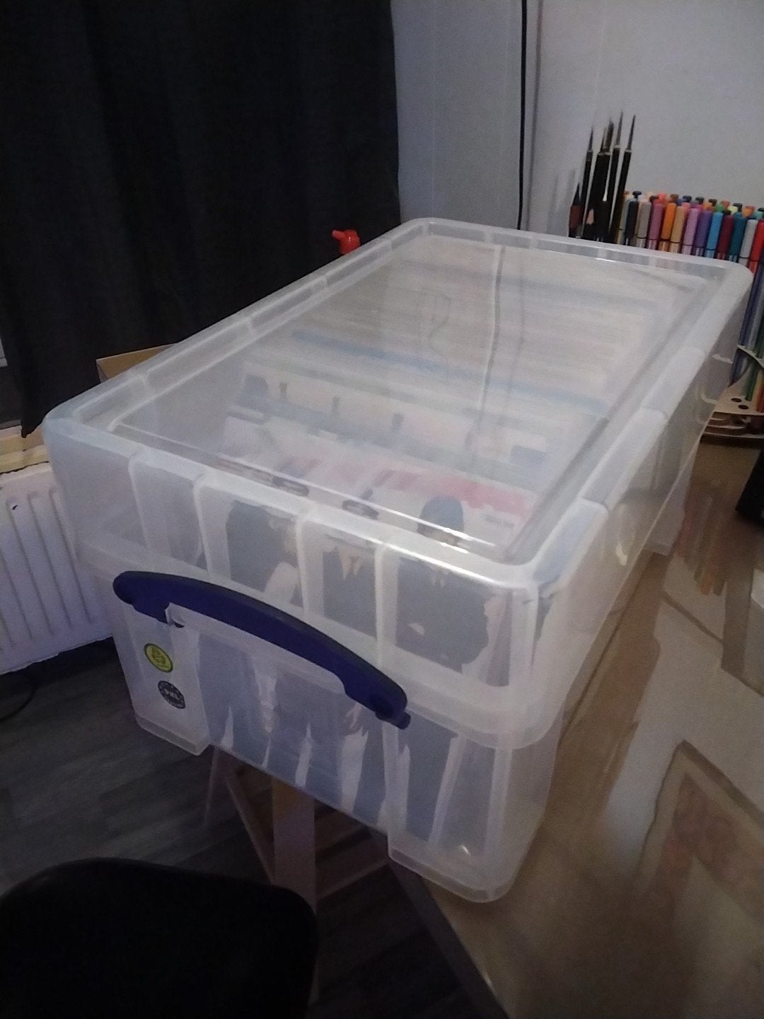 Boite box de rangement  pour vinyl 45rpm ou 7" ,12 boites., Enlèvement