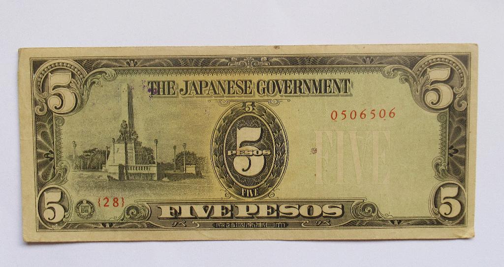 Filipijnen  5 Pesos  1943, Verzenden