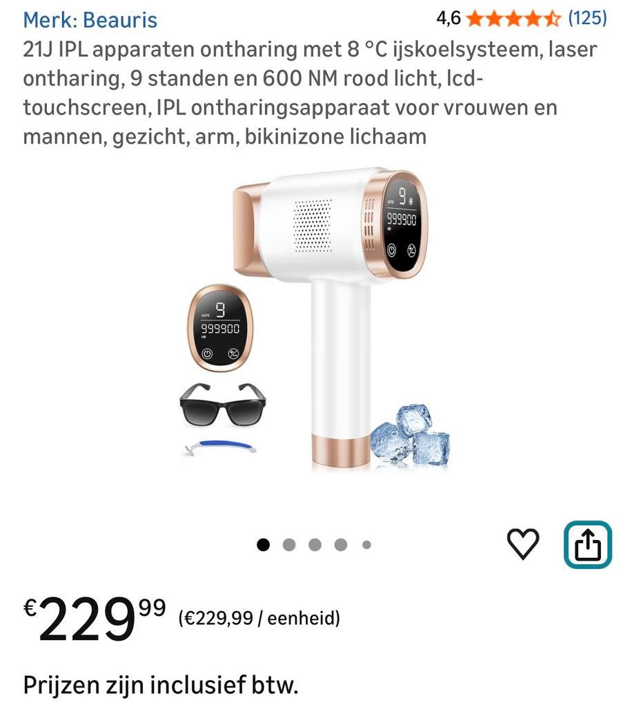 IPL toestel - NIEUW in doos, Enlèvement, Neuf, Rasage ou Épilation