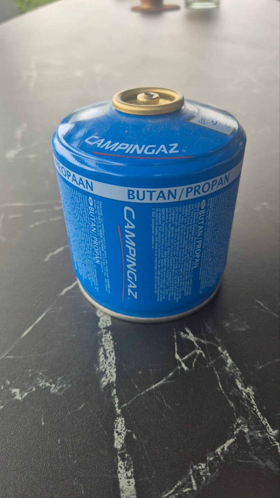 kampeer gasflesje, Ophalen