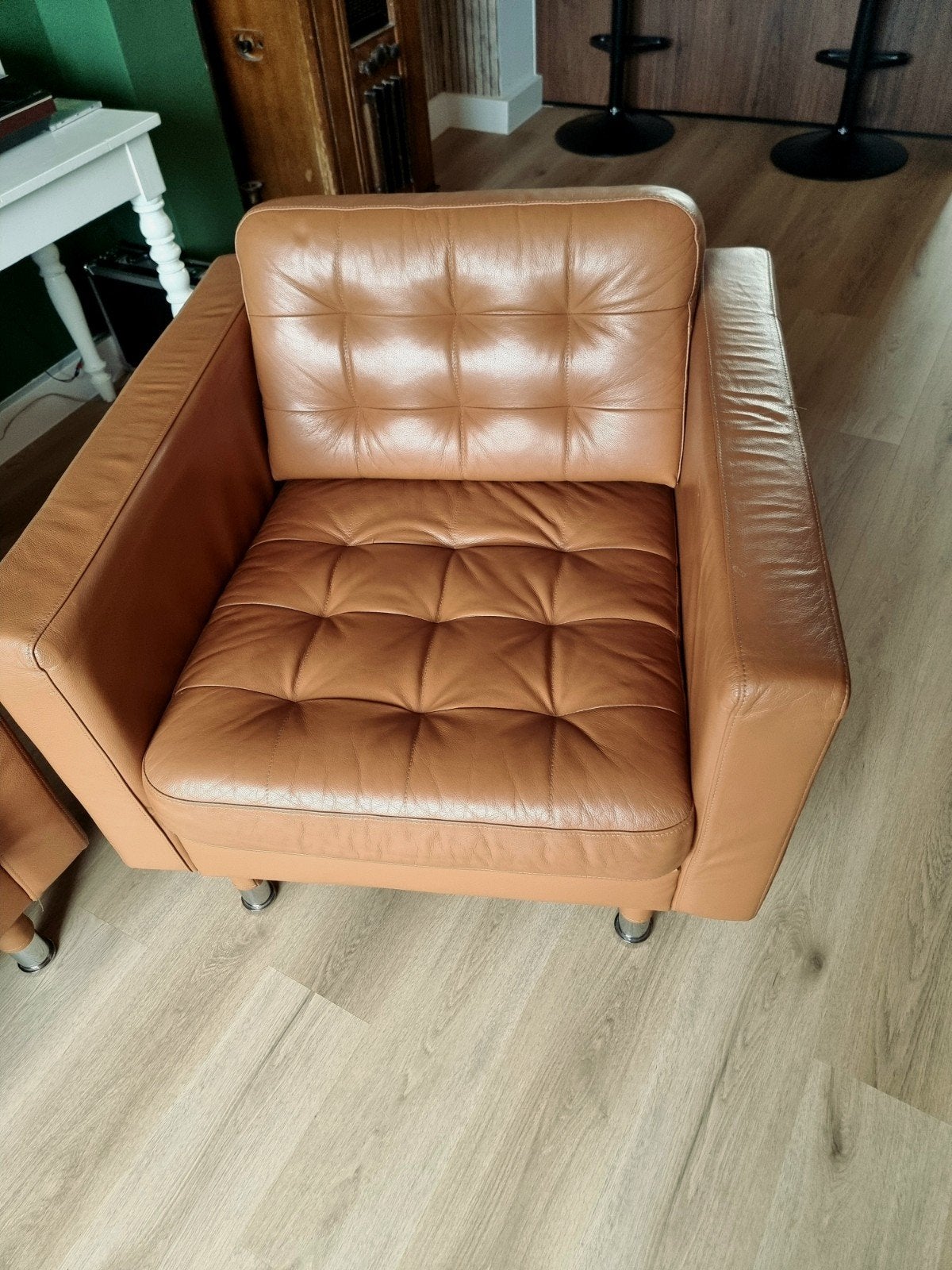 IKEA Landskrona fauteuil,  éénzit, clubzit, Huis en Inrichting, Ophalen, Metaal