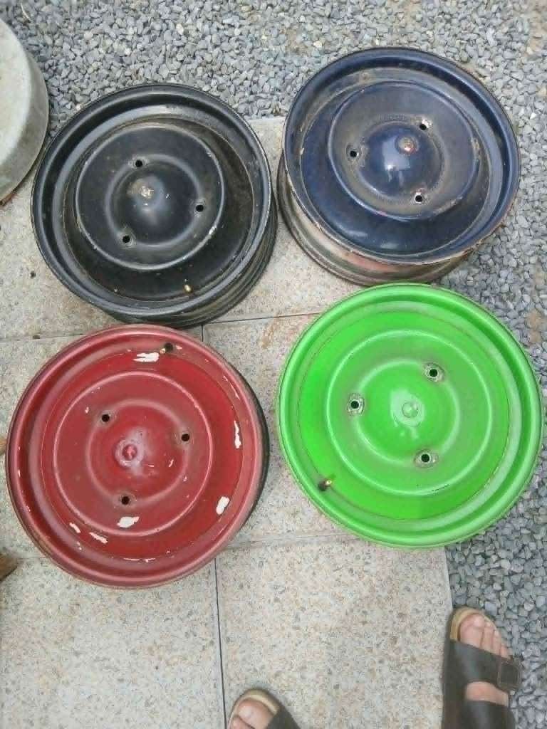 citroen 2pk velgen 2pk dyane mehari ami..., Auto-onderdelen, Ophalen, Velg(en)
