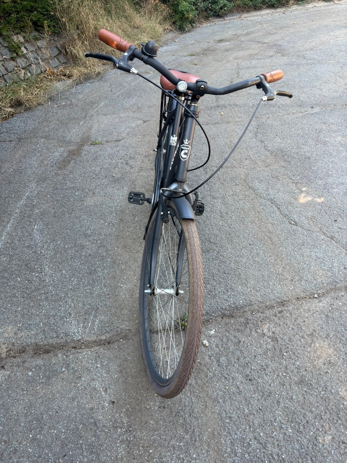 Dame fiets met licht en werken ook, Fietsen en Brommers, Ophalen, Zo goed als nieuw, Handrem