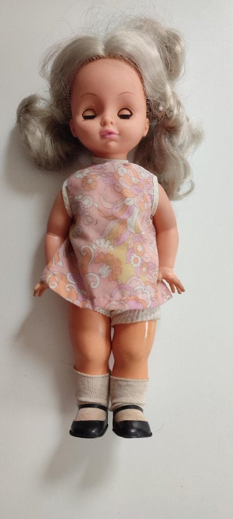 Vintage Mattel S.p.A. sprekende pop uit 1970, Antiek en Kunst, Ophalen of Verzenden