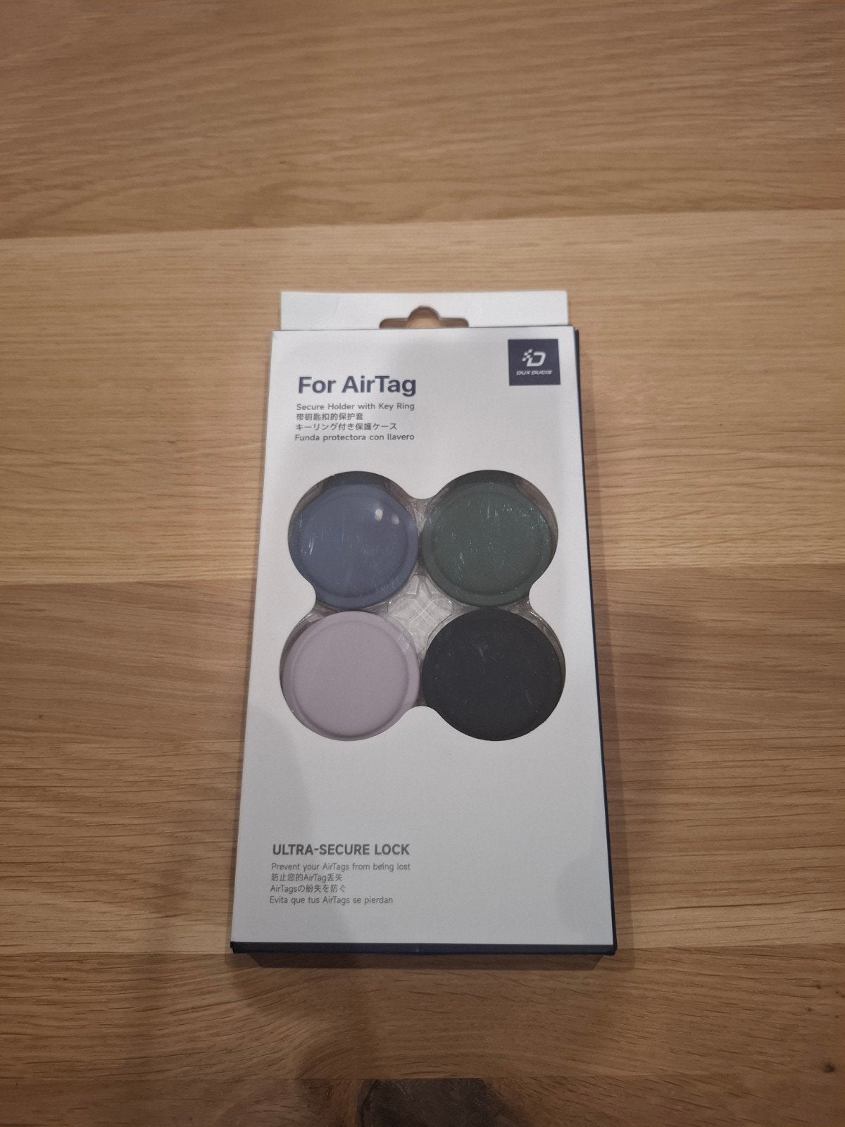 Nieuwe Dux Ducis Silicone bescherming met sleutelring AirTag, Télécoms, Enlèvement ou Envoi, Neuf, Protection, Apple