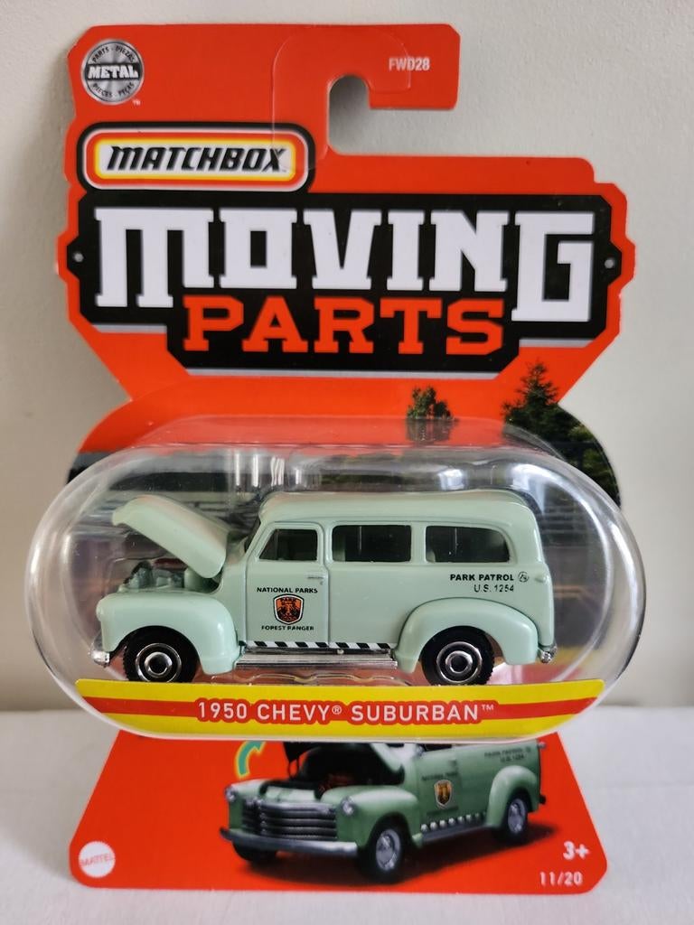 Matchbox Moving Parts 1950 Chevy Suburban National Parks, Enlèvement ou Envoi