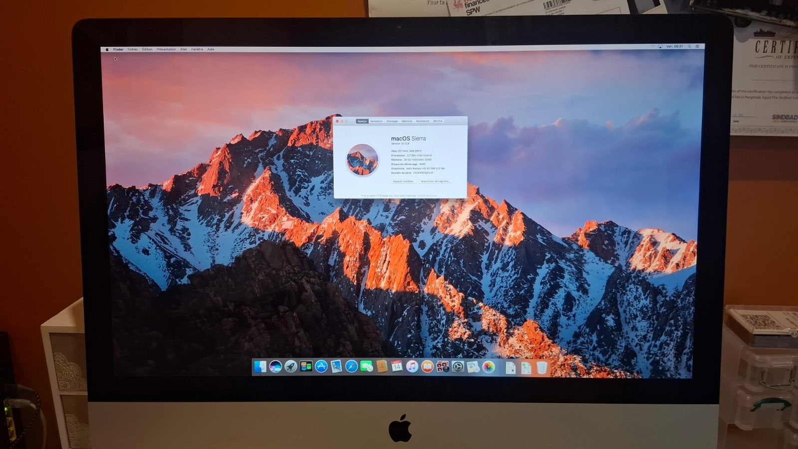 Lot iMac 27" (Mid 2011) – 24 Go RAM + SSD + HDD + iMac 2009, Informatique & Logiciels, Enlèvement, IMac, HDD