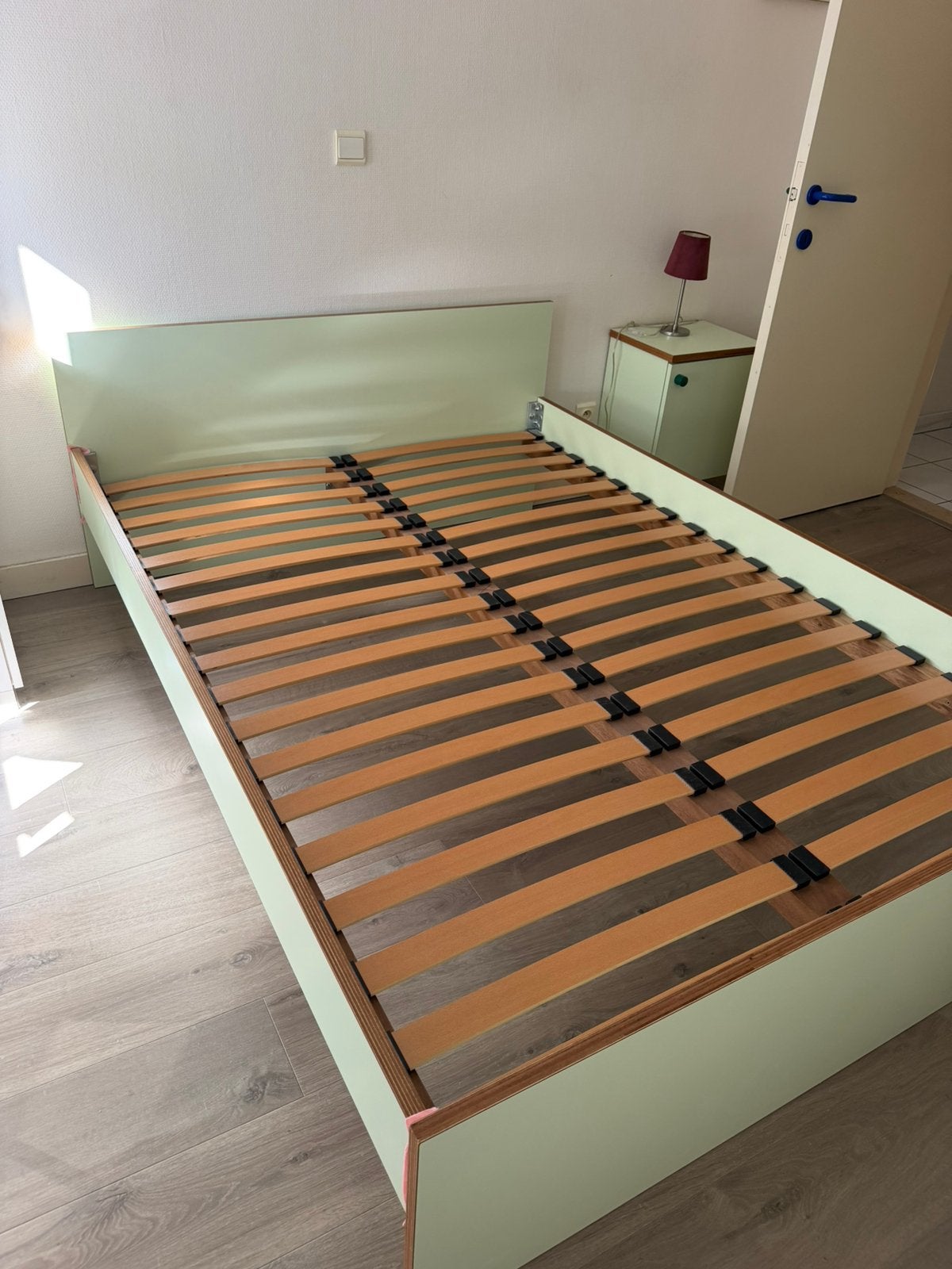 Bed 140 met matras, Huis en Inrichting, Ophalen, Gebruikt, Tweepersoons, 140 cm