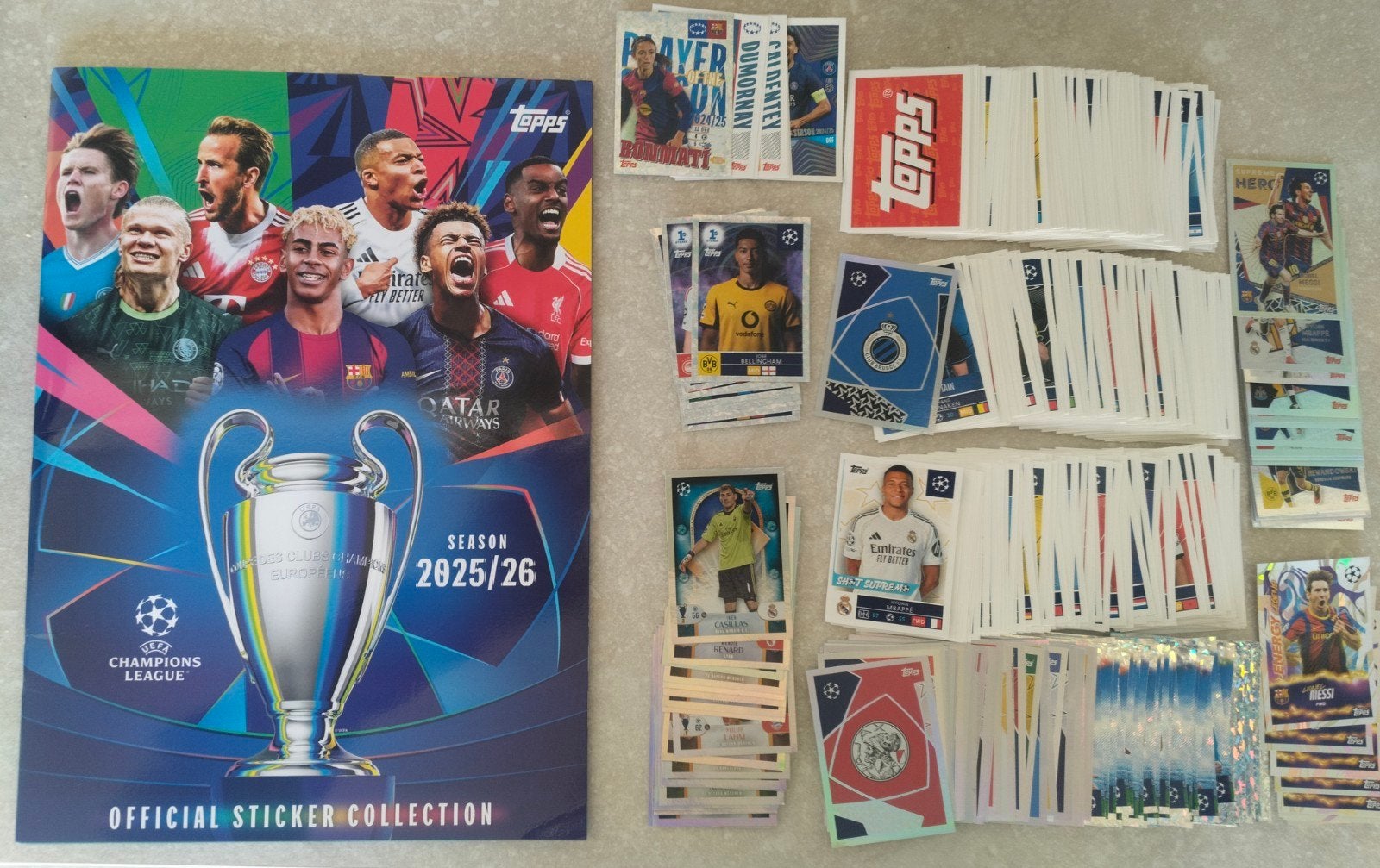 495 verschillende Topps Champions League stickers+ album, Ophalen of Verzenden