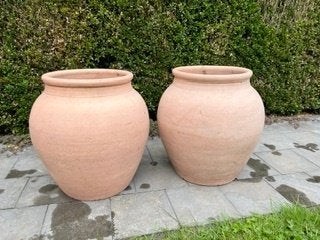 Terracotta vazen, Ophalen, Zo goed als nieuw, Natuurlijk materiaal