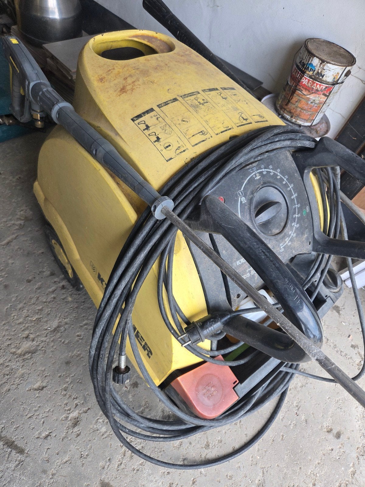 Warme hogedrukreiniger karcher, Ophalen