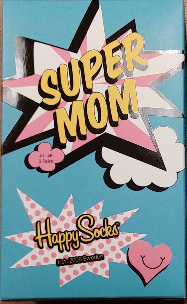 2 x HAPPY SOCKS SUPER MOM GIFT SET (3p) maat 41-46, Vêtements | Femmes, Chaussettes & Bas, Neuf, Chaussettes et Chaussettes genoux