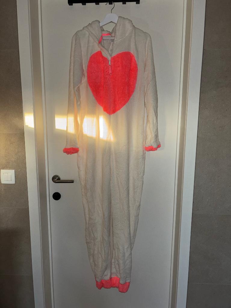 Dames onesie eenhoorn xl als nieuw, Ophalen, Lola & Liza, Wit, Maat 46/48 (XL) of groter