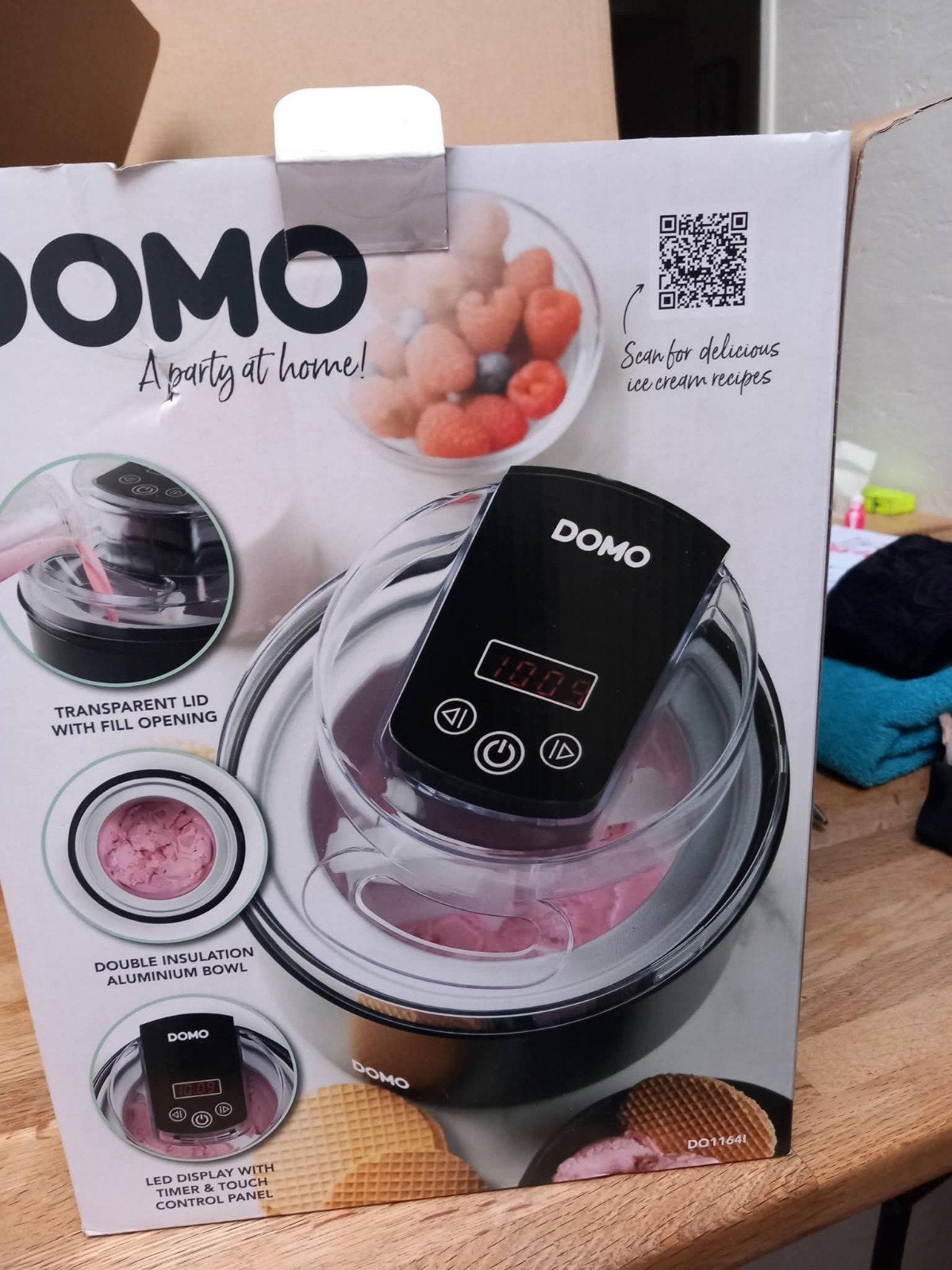 sorbetière domo neuve jamais déballée, Electroménager, Enlèvement