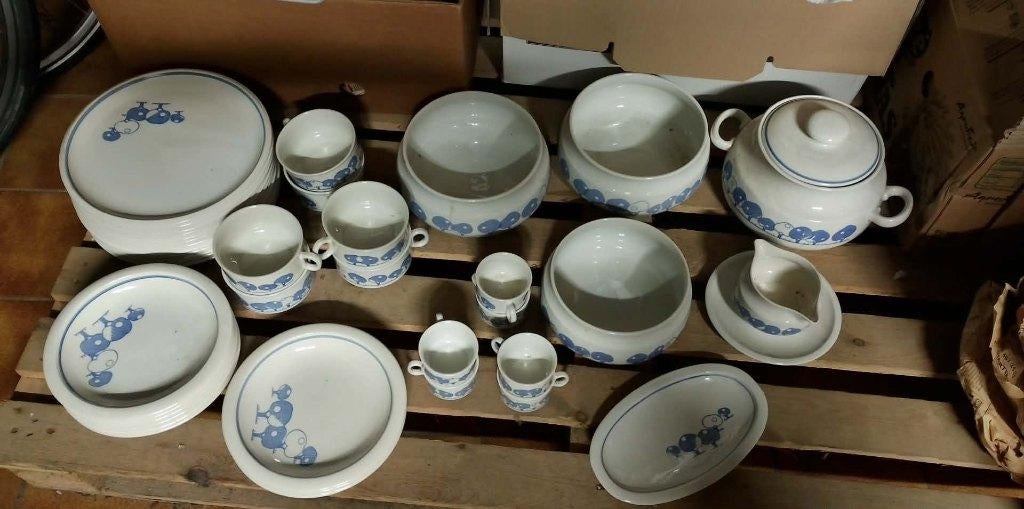 blauw servies boch, Antiek en Kunst, Ophalen